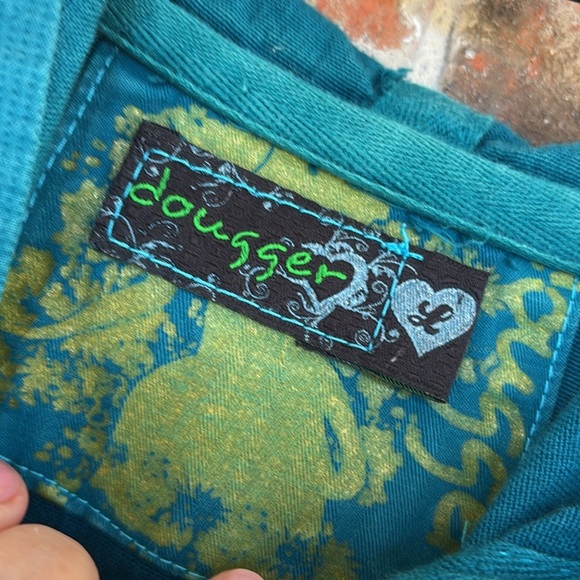 Dougger Teal Corduroy Hooded Jacket with Pocket Detail - Picture 7 of 12